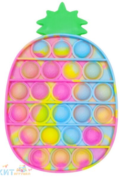 POP IT antistress Сенсорная игрушка с пузырьками АНАНАС многоцвет / Вечная пупырка